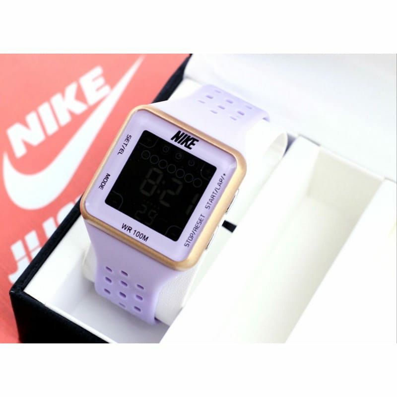 Jam Tangan Nike Digital Tahan Air Rubber Fashion Digital Bisa COD