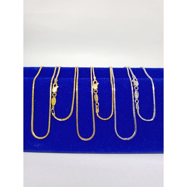 kalung rantai kasandra flexi/perak asli silver 925 lapis emas/fashion wanita terbaru