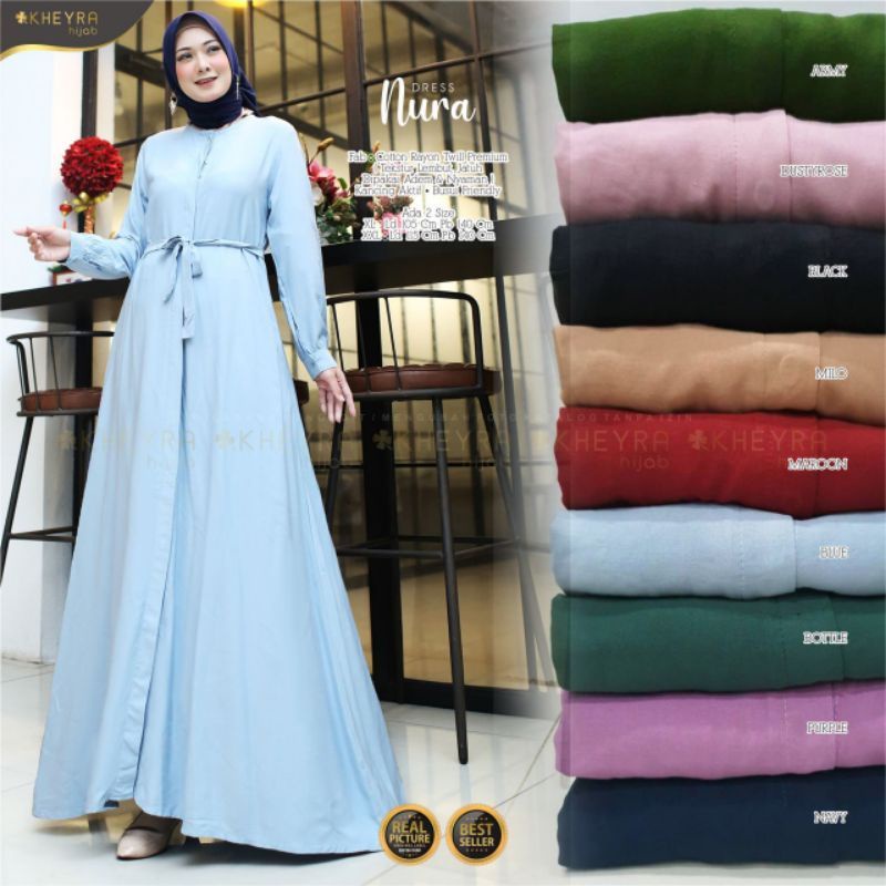 NURA DRESS POLOS ORIGINAL BY KHEYRA