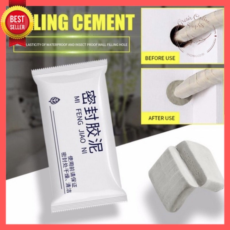 GOS -I214- Penambal Lubang Tembok - Sealant Repair Instan Dempul Padat Ajaib - Tambal Lubang Tembok Serbaguna