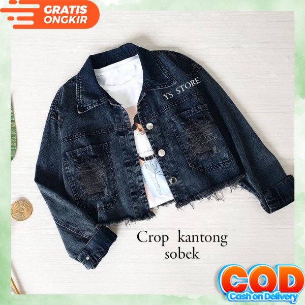 Jaket Wanita Jeans Oversize Import Jins Jacket Lepis Cewek Jumbo Crop Jaket Jeans Jaket Denim Cewek 