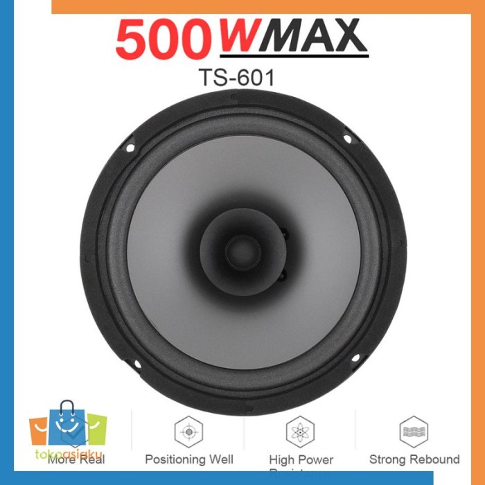 Speaker Mobil Hifi Full Range 6,5 Inch Woofer Tweeter 1 Pcs TS601