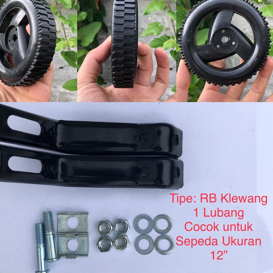 ❂❂❂ RODA BANTU KLEWANG Training Wheels Sepeda Komplit Siap Pakai