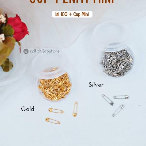 イ PENITI JILBAB NEMOTO CUP MINI / peniti hijab / peniti nemoto / peniti premium ひ