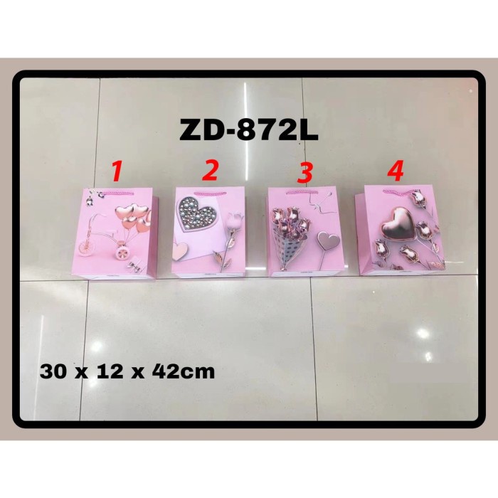 

PRO Hand Bag Kertas Glitter L / Goodie Bag / Tas Tenteng - ZD-872L, Bebas