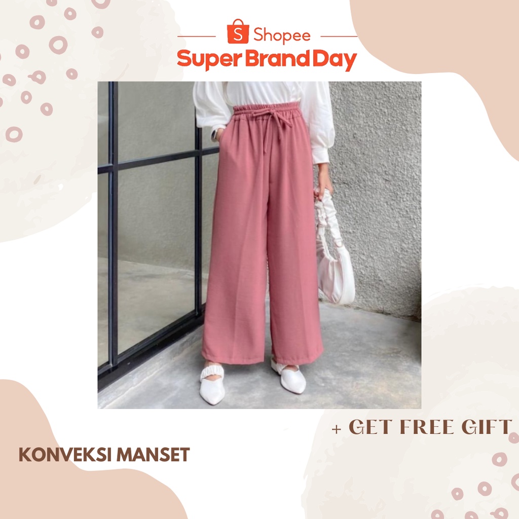 CELANA WANITA KULOT CRINKLE //Celana Wanita//Kulot Crinkle Jumbo//kulot airflow Premium/PROMO/DISKON