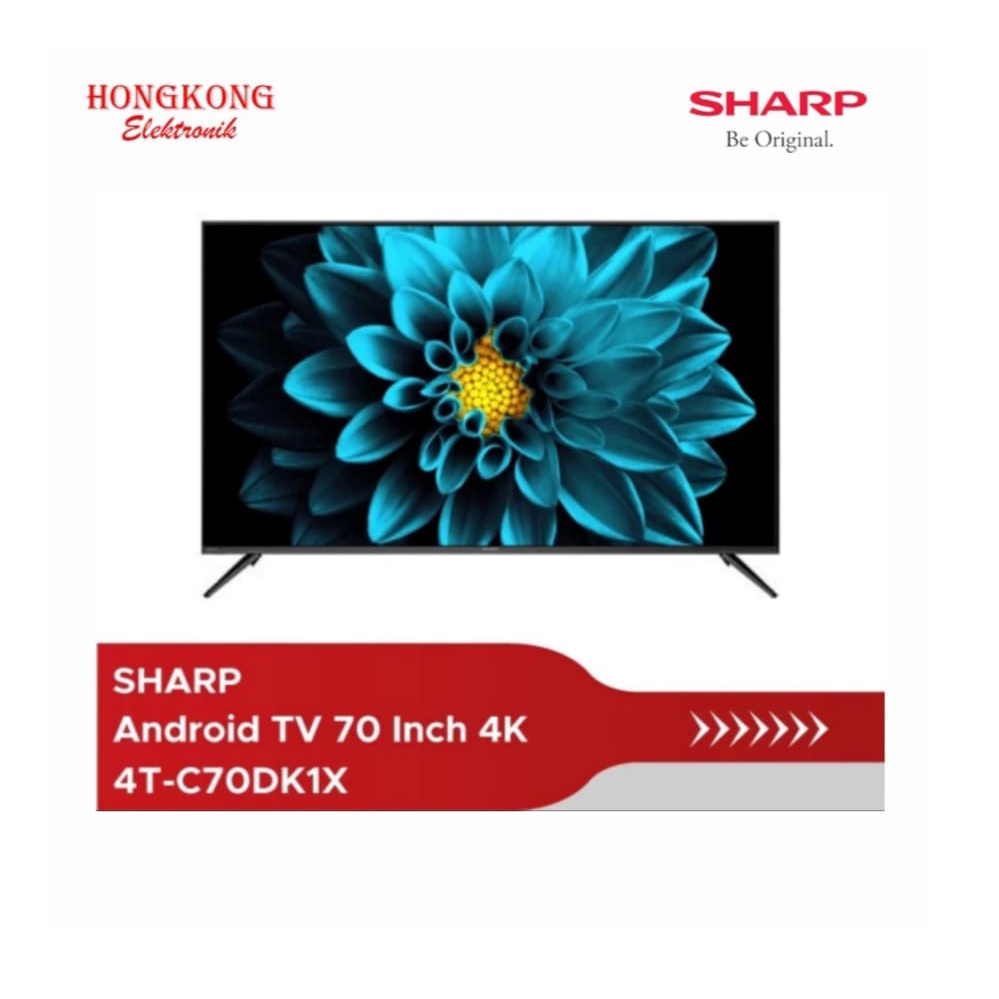 LED TV 70 Inch SHARP Android TV 4K 4T-C70DK1X
