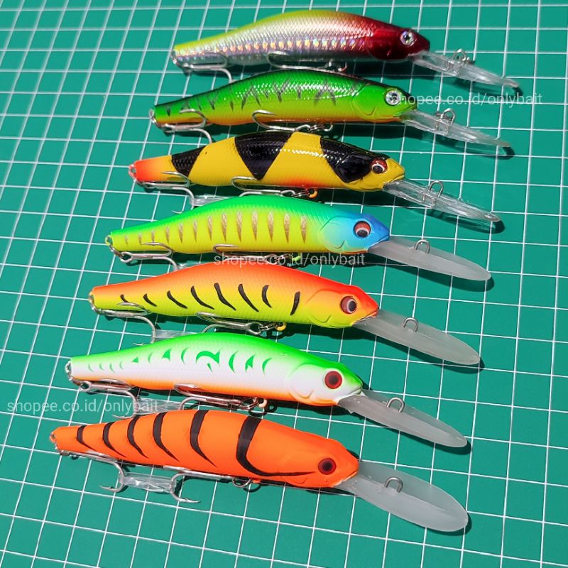 Minnow K2 DIVER 90mm 13,5gr - Umpan Casting Muara Minow Lidah Panjang