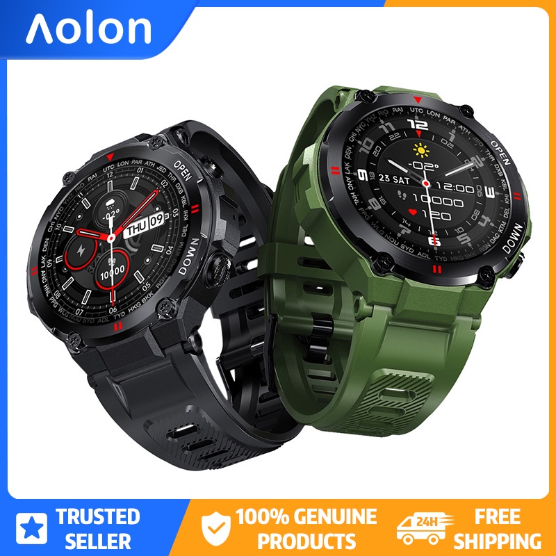 v BACA Aolon K22 smartwatch TG pelindung anti gores antigores layar kaca film jam tangan tempered gl