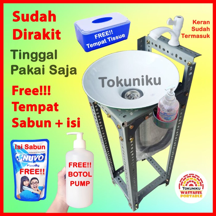 WASTAFEL PORTABLE EKONOMIS TEMPAT CUCI TANGAN PORTABLE KECIL MINI