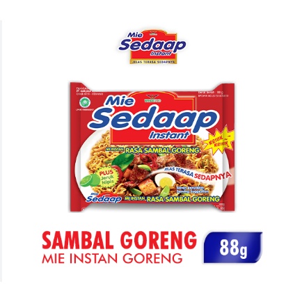 Mie Sedaap Varian Rasa Sambal Goreng Mie Instant Sedap Goreng