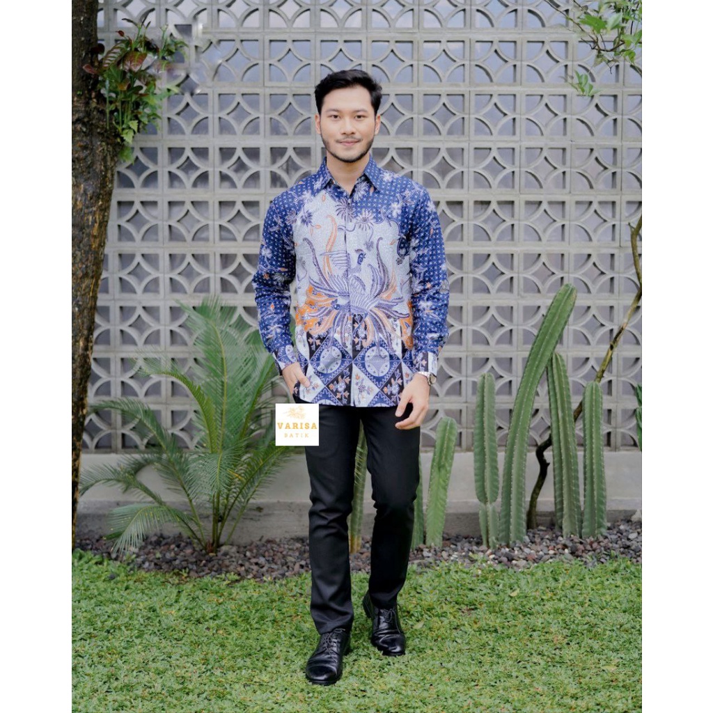 Kemeja Batik Pria Slimfit Eksklusif Batik Modern Batik Seragam Kantor