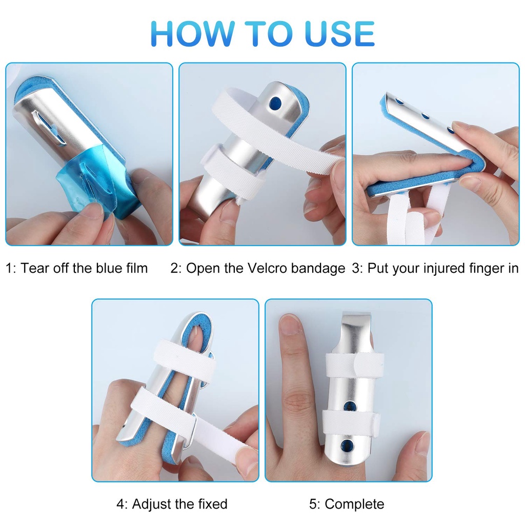 Finger Splint Brace Korektor Pelurus Jari Mallet Finger Trigger Finger Cedera Penyangga Fiksasi Korektor