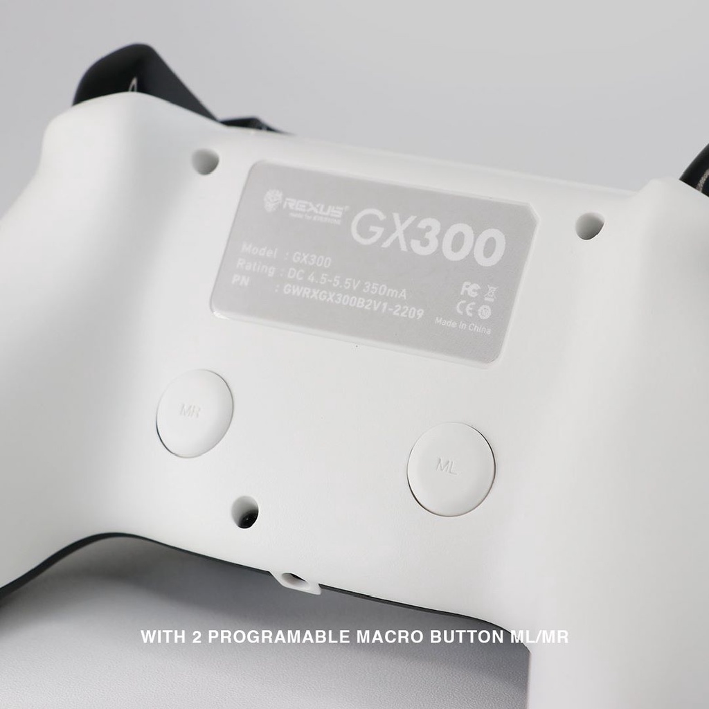 Bluetooth Gamepad Controller Android/PS/PC Rexus GLADIUS GX300 GX-300 Hall Effect Multiplatform Bluetooth Gamepad