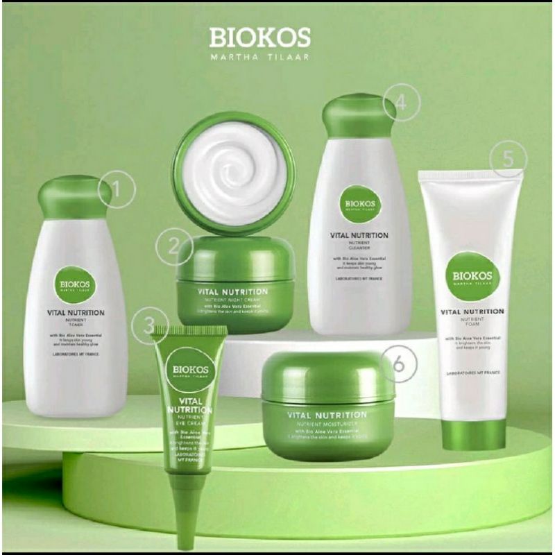 Biokos Vital Nutrition Series | Celanser | Toner |Eye Cream | Day Cream | Night Cream