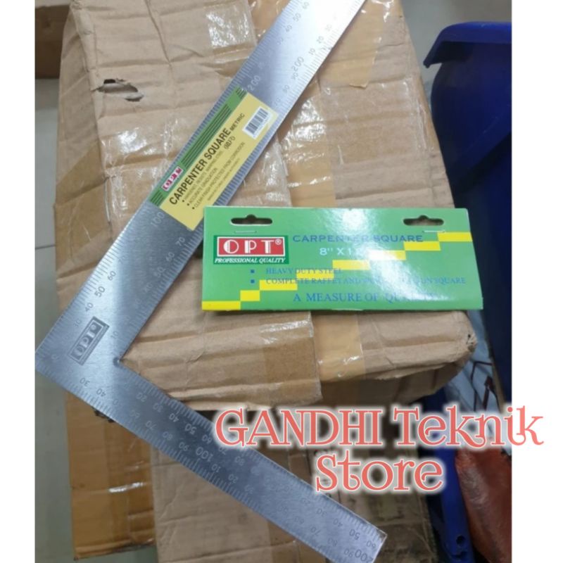 

Penggaris Siku Tukang 40 - 60 cm Steel Carpenter Square (GT)