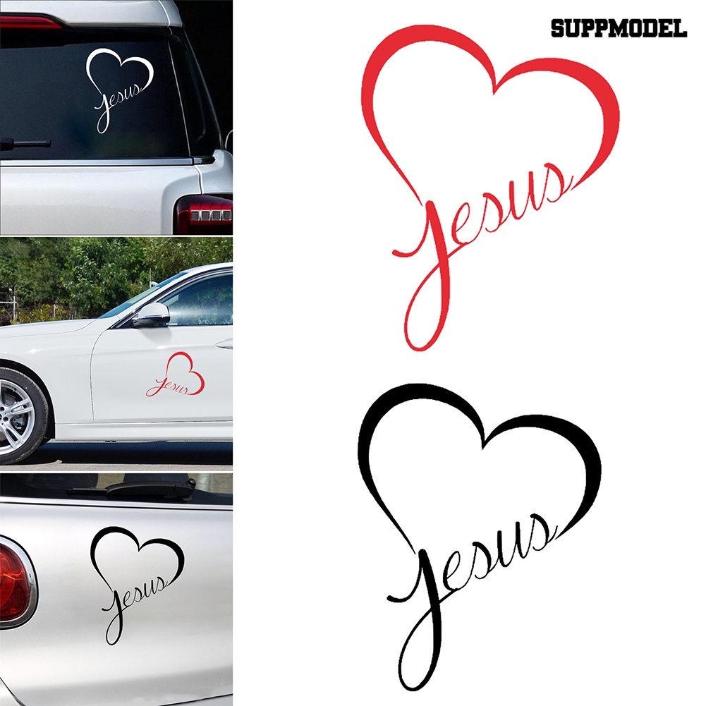 [Auto] Hati Yesus Dapat Dilepas Tahan Air Mobil Styling Jendela Bumper Decal Decor Sticker