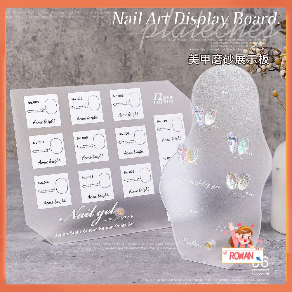 R-flower Nail Art Display Board New Nail Gel Polish Fake Tips Show Akrilik