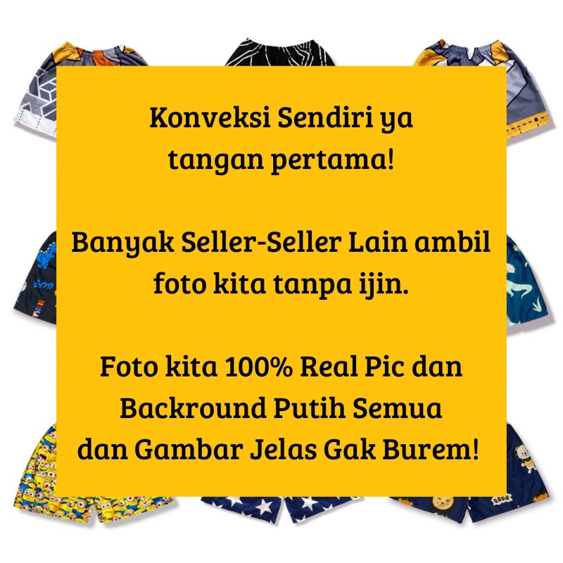 JEFFORD Boxer Motif Best Seller 06 | Celana Pendek Pria Wanita | Celana Pantai | Boxer Pria Wanita