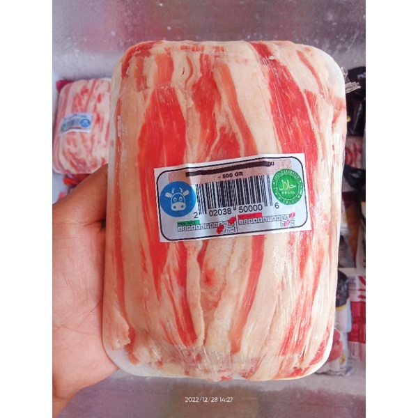

SHORT PLATE BELLY SLICE PREMIUM 500GR FROZEN FOOD BALIKPAPAN DAGING SAPI AYAM BALIKPAPAN PAKET GRILL