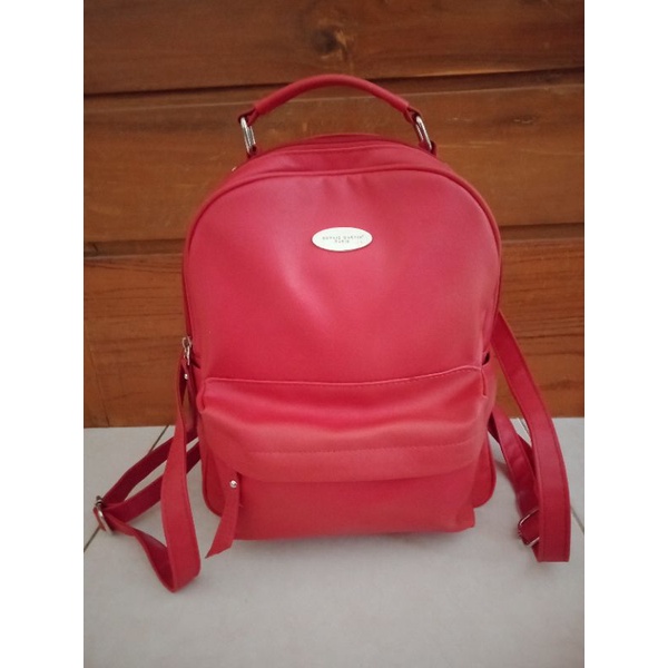 PRELOVED TAS RANSEL WANITA TAS KULIT TAS RANSEL SECOND