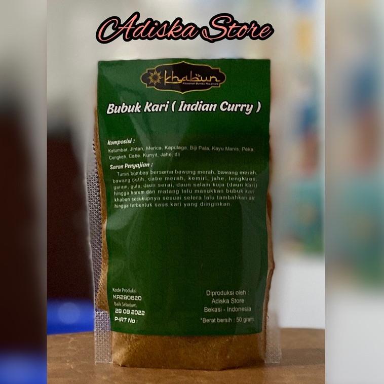 

((Etalase)[U64N]☛) Bubuk Kari (Indian Curry) / Kare Khabun 50 gr siap dikirim