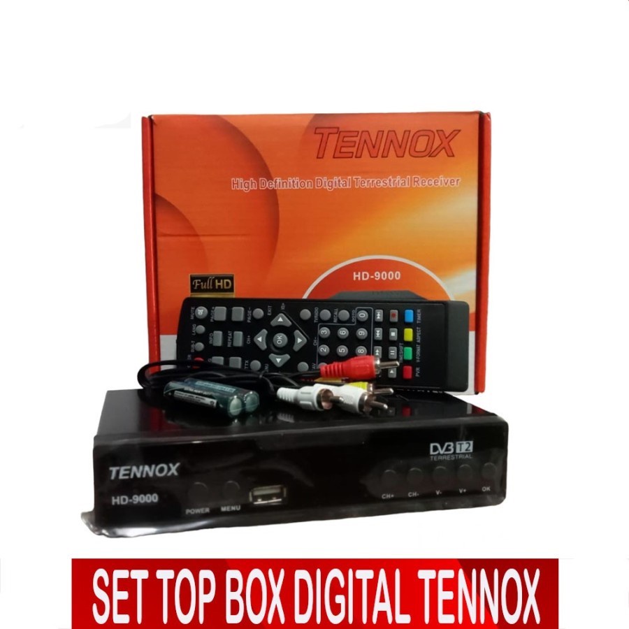 SET TOP BOX TV DIGITAL TENNOX DVB T2 EWS UHF HD / ALAT TV DIGITAL SET TOP BOX / STB TV DIGITAL