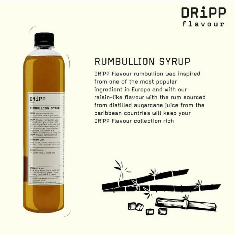 

DRiPP Syrup dripp Rumbullion 760ml dripp Sirup rum syrup dripp 760ml