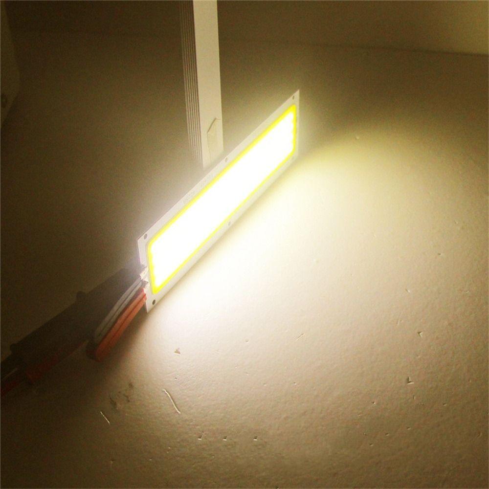 Agustinina Strip Lampu LED Untuk DIY Ultra Bright Cold White 12W Warm White 12V DC COB Light Strip