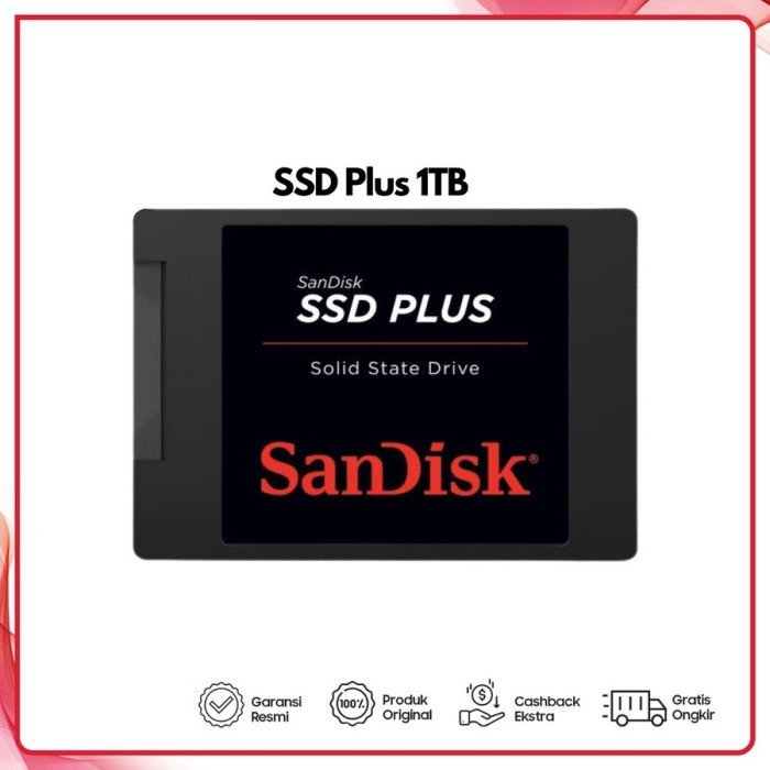 SSD 1TB Sandisk Plus Solid State Drive 1TB