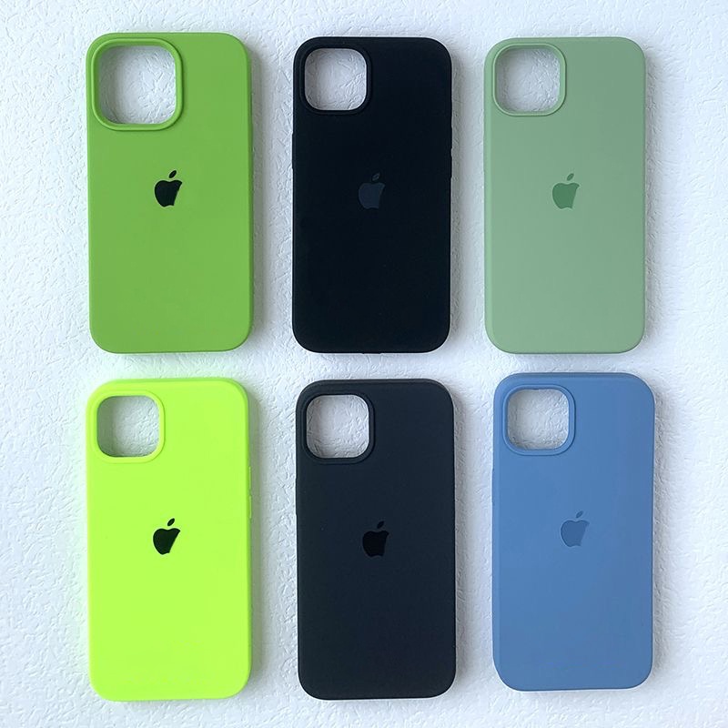 iPhone 11 12 Case Silicone Premium Full Cover Silikon Tebal Lembut Colorful