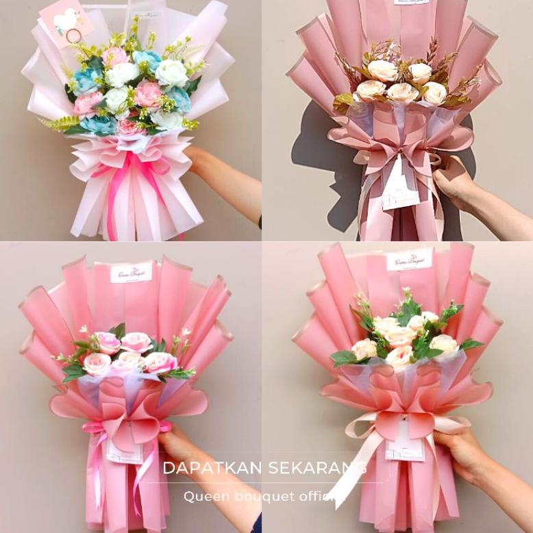 (Y-M4M(✔) BUKET EMAS Antam MINI Bucket Bunga pake emas minigram 24karat 0,002 Besar 25cm bouquet Dri