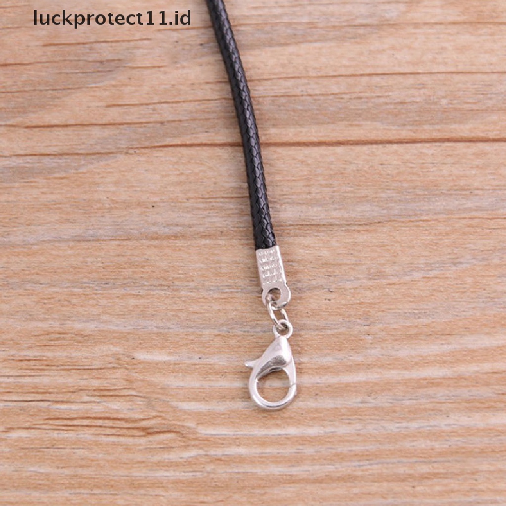 /Fashion Hot// Fashion// 10PCS Tali Tali Tali Kulit Hitam 1.5mm Adjustable Untuk Membuat Gelang Kalung DIY.