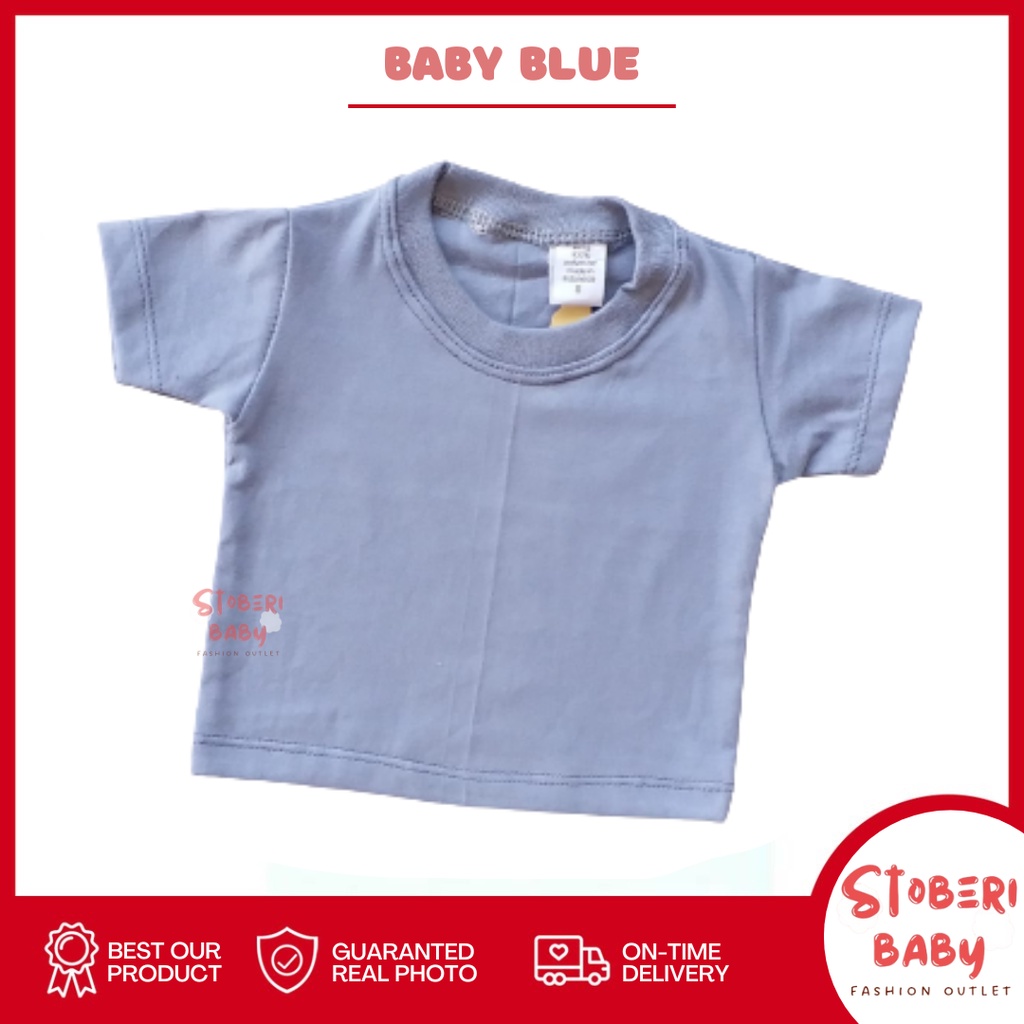 stoberi baby - BABY COTTON Basic Tee Earthone Series - Kaos Anak / Atasan Anak / Kaos Bayi / Atasan Bayi