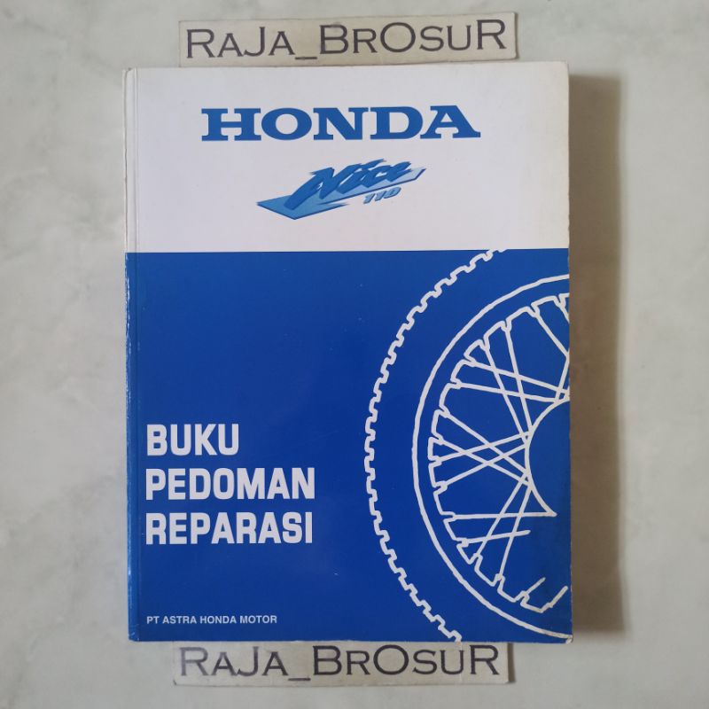 Buku pedoman reparasi/Manual book Honda Nice 110 Nice110 CBU Thailand 2002