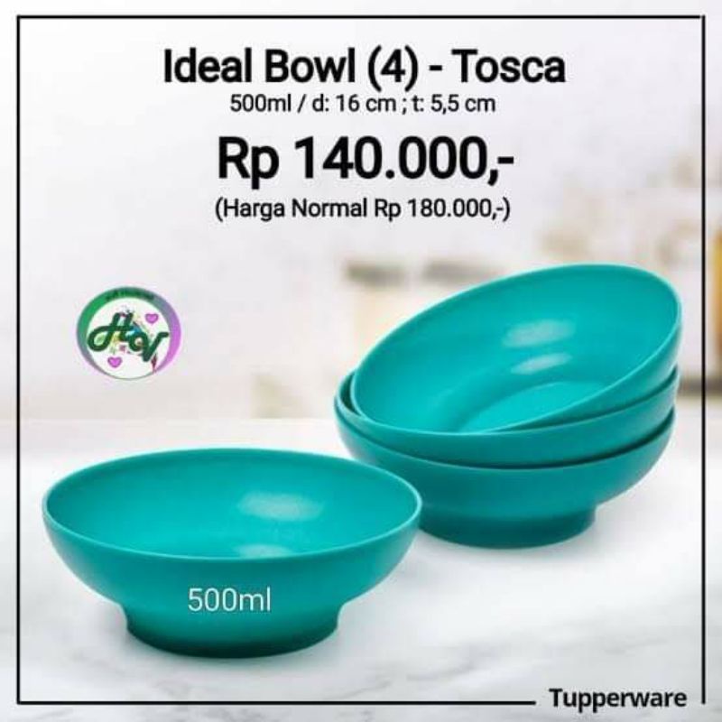 Ideal bowl mangkok tupperware