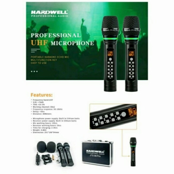 Mic Wireless HARDWELL JTS99 Pro JTS 99 Pro
