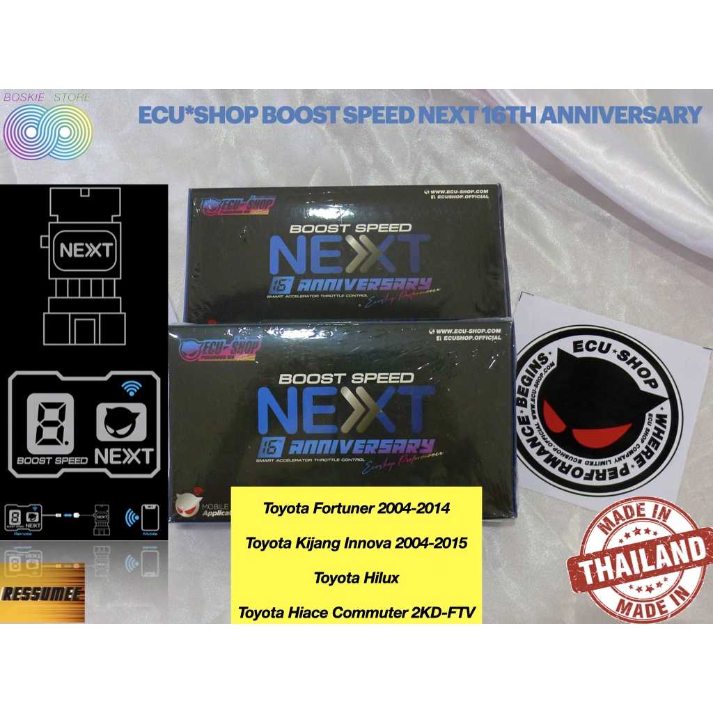 Throttle Control ECU SHOP Boost Speed V2 Toyota Fortuner Innova Hilux 2KD Sebelum 2016