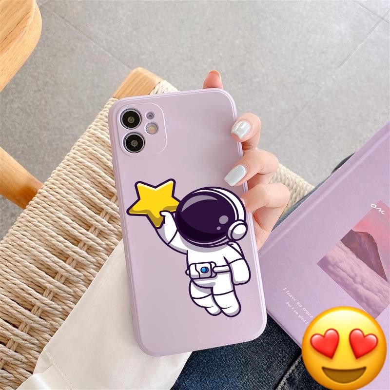 BB33 Case motif astronot for Oppo Realme 2 Pro U1 U2 5 5s 5i 8i 9 10 C1 C10 C11 C12 C15 C2 C20 C20a C21 C21y C25 C25y C3 C30 C31 C33 C35 C55 Narzo 20 30A 50 50a 50i