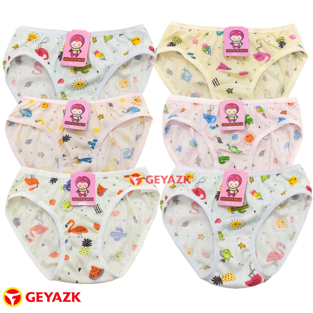 3 Pcs Celana Dalam Anak Perempuan Cd Motif Anak Cewek