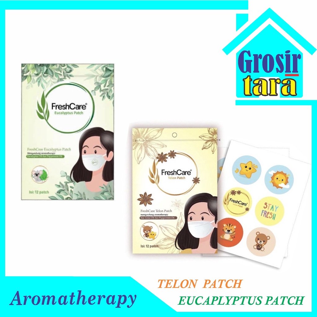 Stiker Masker Freshcare Fresh Care Eucalyptus Patch isi 12 Patch untuk masker kf94 kn95 duckbill