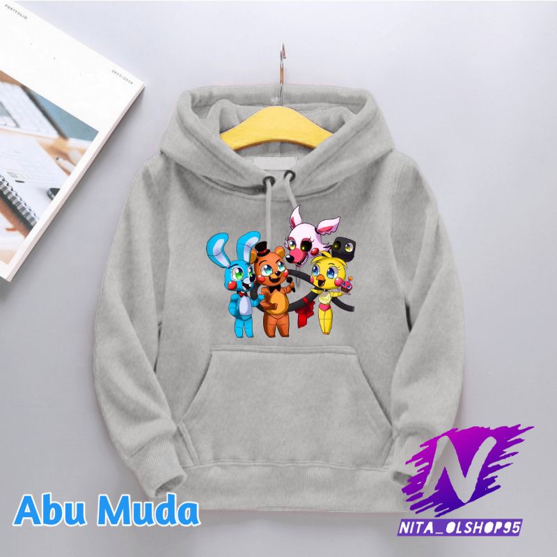 hoodie anak chibi fnat five nigth at freddy