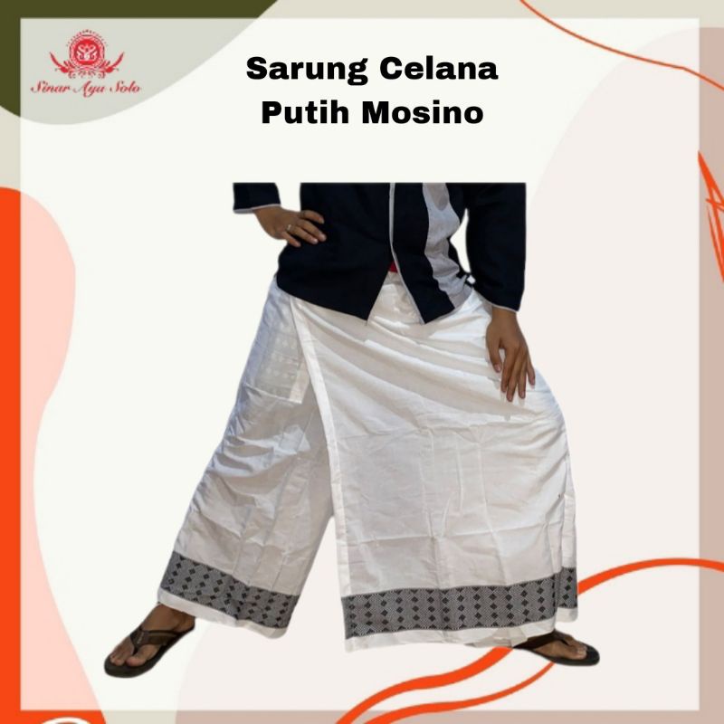 Sarung Celana Putih Mosino Dewasa GrosirSorbanSolo