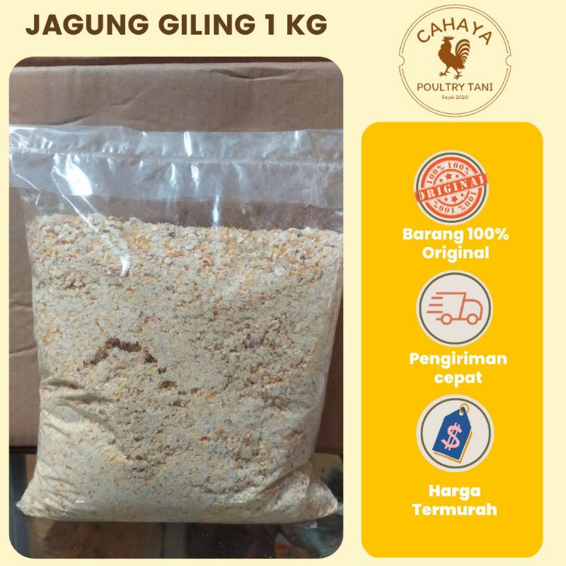 Pakan Ayam JAGUNG GILING 1 KG