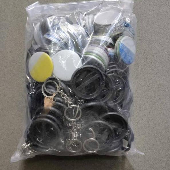 Get Sale Bahan gantungan kunci (ganci) pin 2 sisi ukuran 45mm