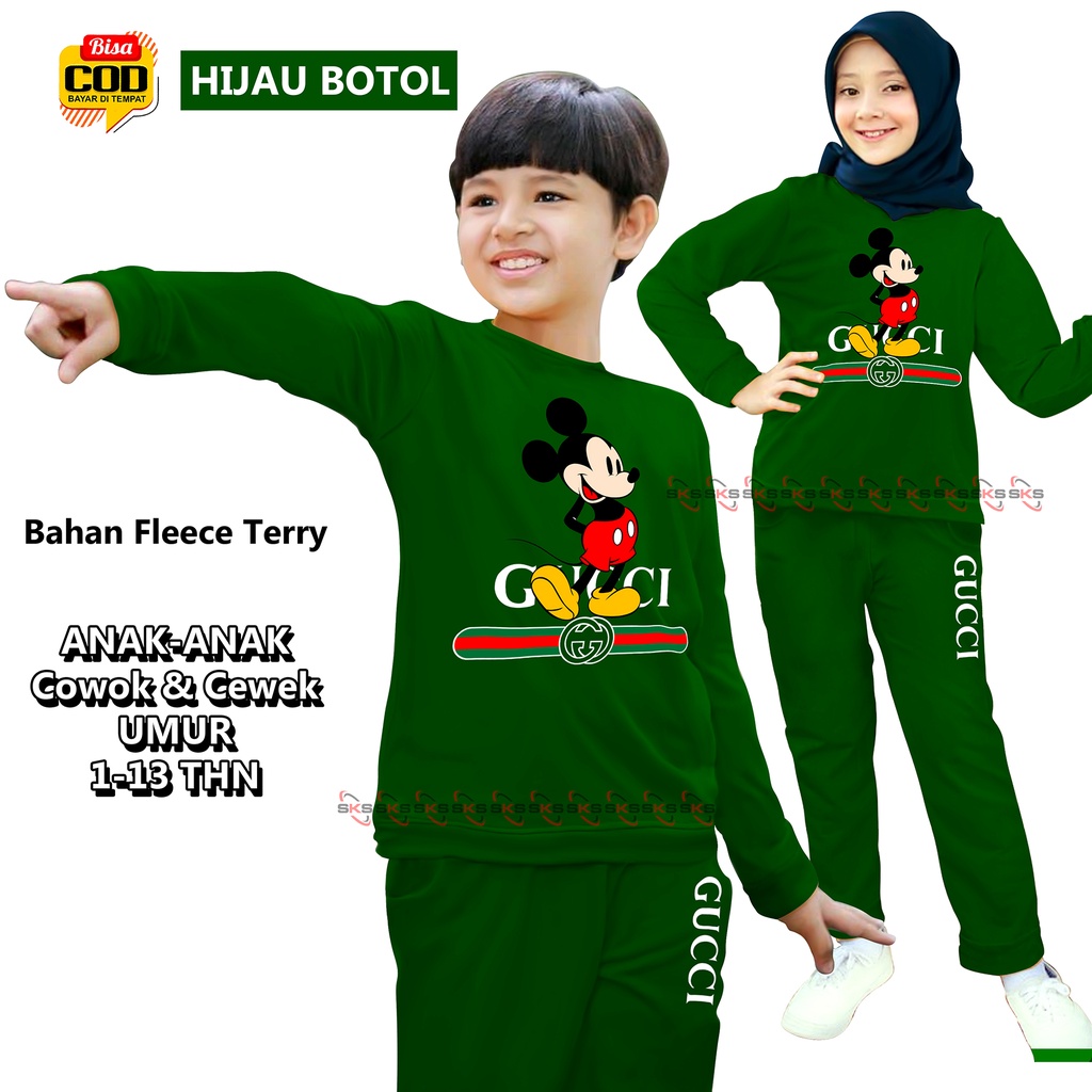 BISA COD &amp; GRATIS ONGKIR Top Model 0003 Setelan Anak-anak Setelan Olahraga Anak Training Lari Joging Sepeda Senam bisa untuk baju tidur bahan adem lembut tebal