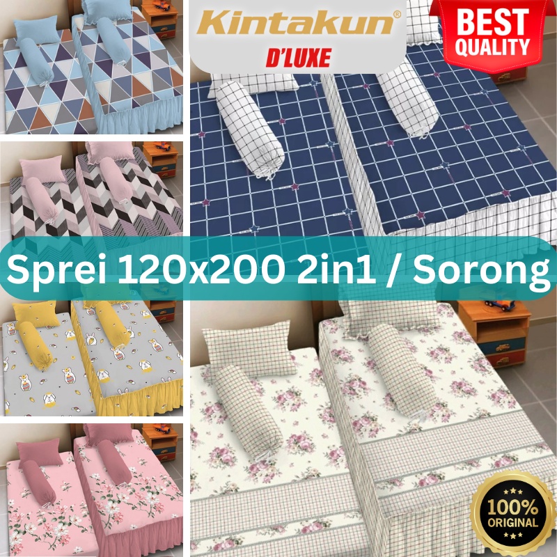 Sprei D'luxe Kintakun Extra Single 120x200 2in1 Sorong - Motif Anak - Seprei