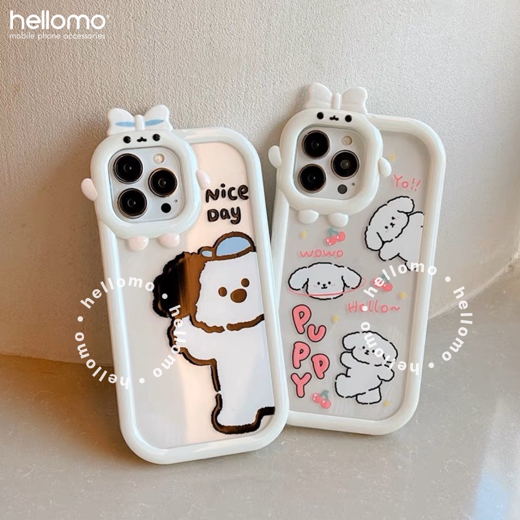 Casing Silikon iPhone TPU Soft Case Silicone Kartun Motif Anjing Lucu Puppy Dog