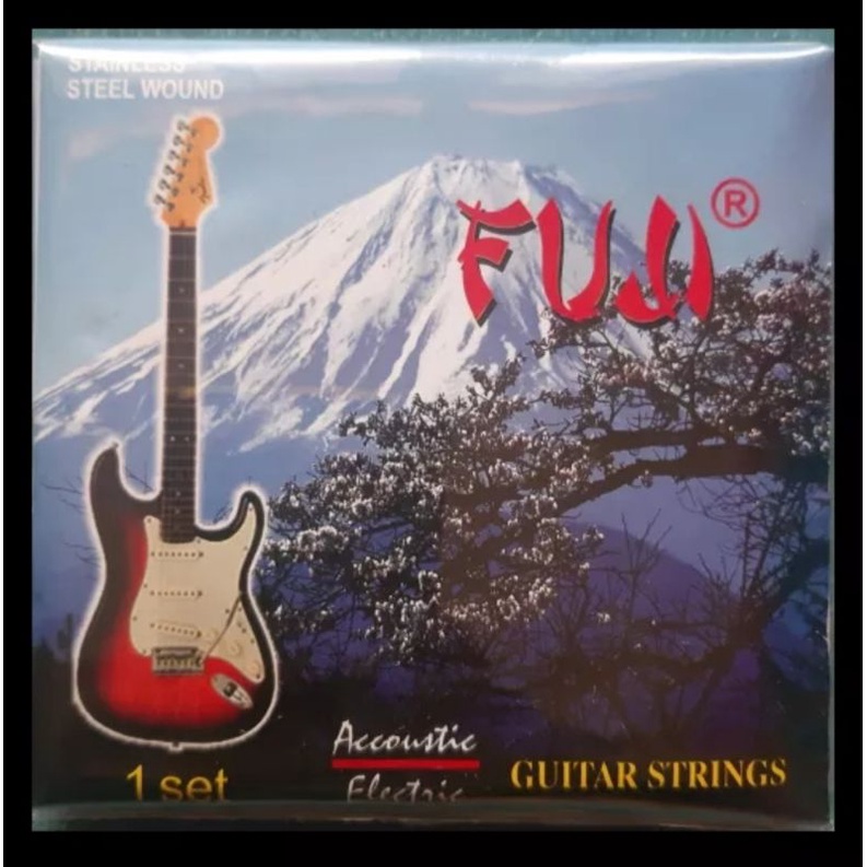 Senar Gitar Akustik Elektrik Satu Set fuji