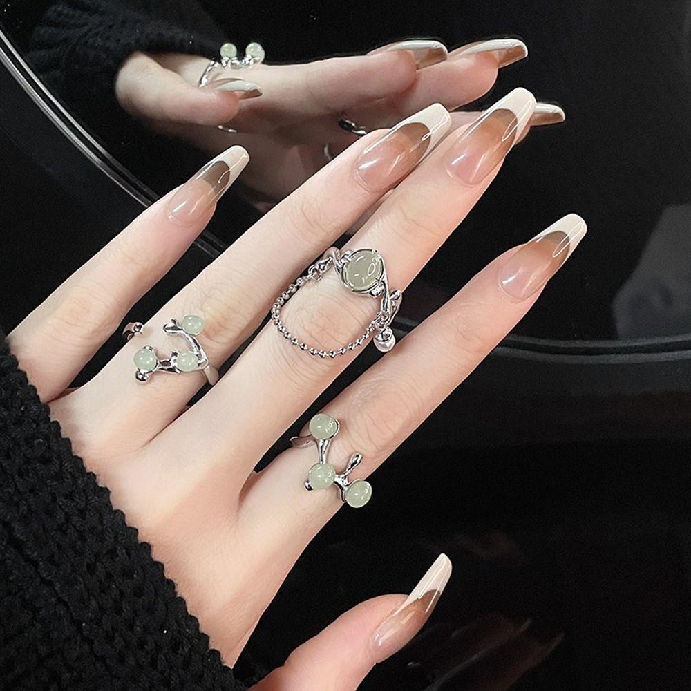 Needway   Wanita Cincin Trendi Vintage Gadis Hadiah Rumbai Pembukaan Yang Dapat Disesuaikan Rings Cooper Fashion Perhiasan